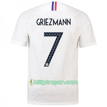 Billige Fotballdrakter Frankrike Griezmann 7 VM 2018 Bortedraktsett